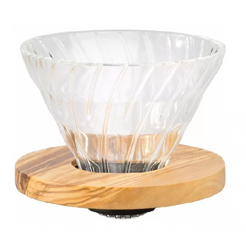 Hario V60 02 Dripper Cam Olive Wood (1-4 Fincan)