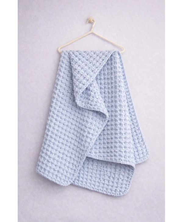 Zenessa El Örgüsü Timsah Sırtı Modelli Bebek Battaniyesi