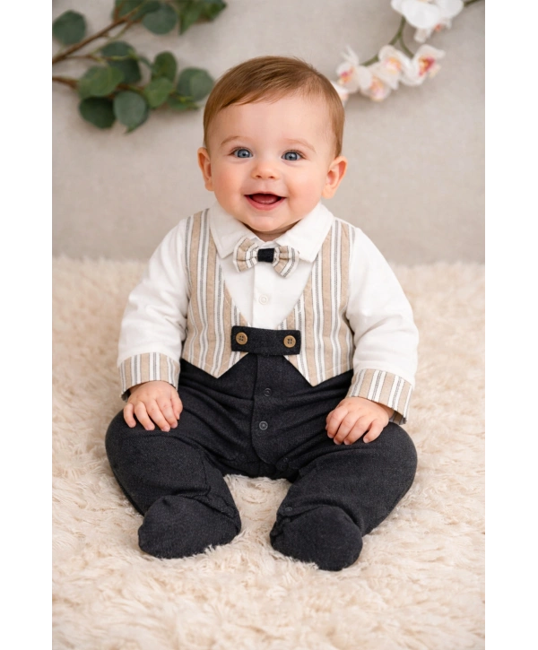 Zenessa Papyon Detaylı Erkek Tulum