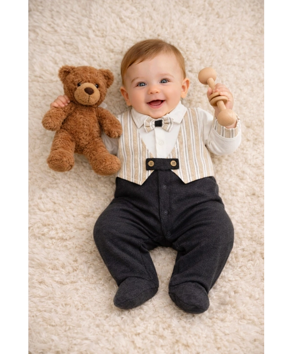 Zenessa Papyon Detaylı Erkek Tulum