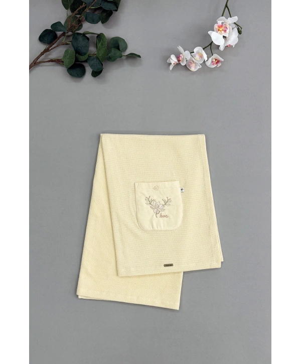 Zenessa Soft Style Girl Triko Battaniye Sarı