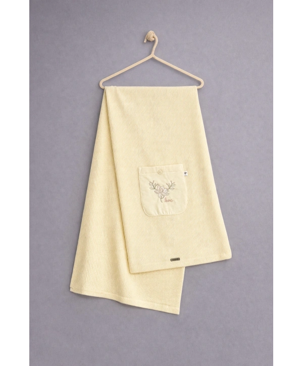 Zenessa Soft Style Girl Triko Battaniye Sarı