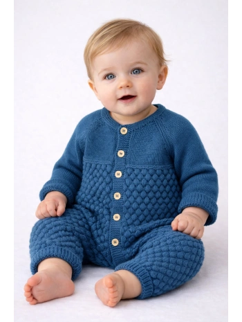 Zenessa El Örgüsü Bonbon Şekeri Modelli Bebek Tulumu