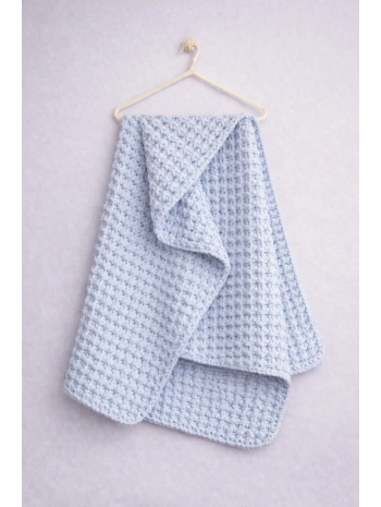 Zenessa El Örgüsü Timsah Sırtı Modelli Bebek Battaniyesi