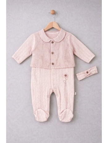 Zenessa Soft Flower Bandanalı Kız Tulum