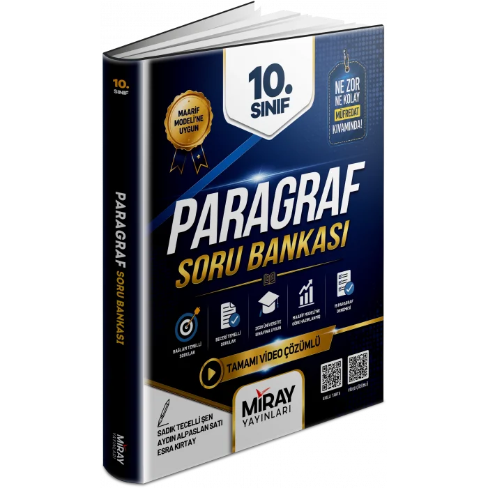 Miray 10. Sınıf Paragraf Soru Bankası