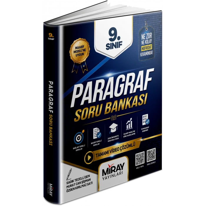 Miray 9. Sınıf Paragraf Soru Bankası