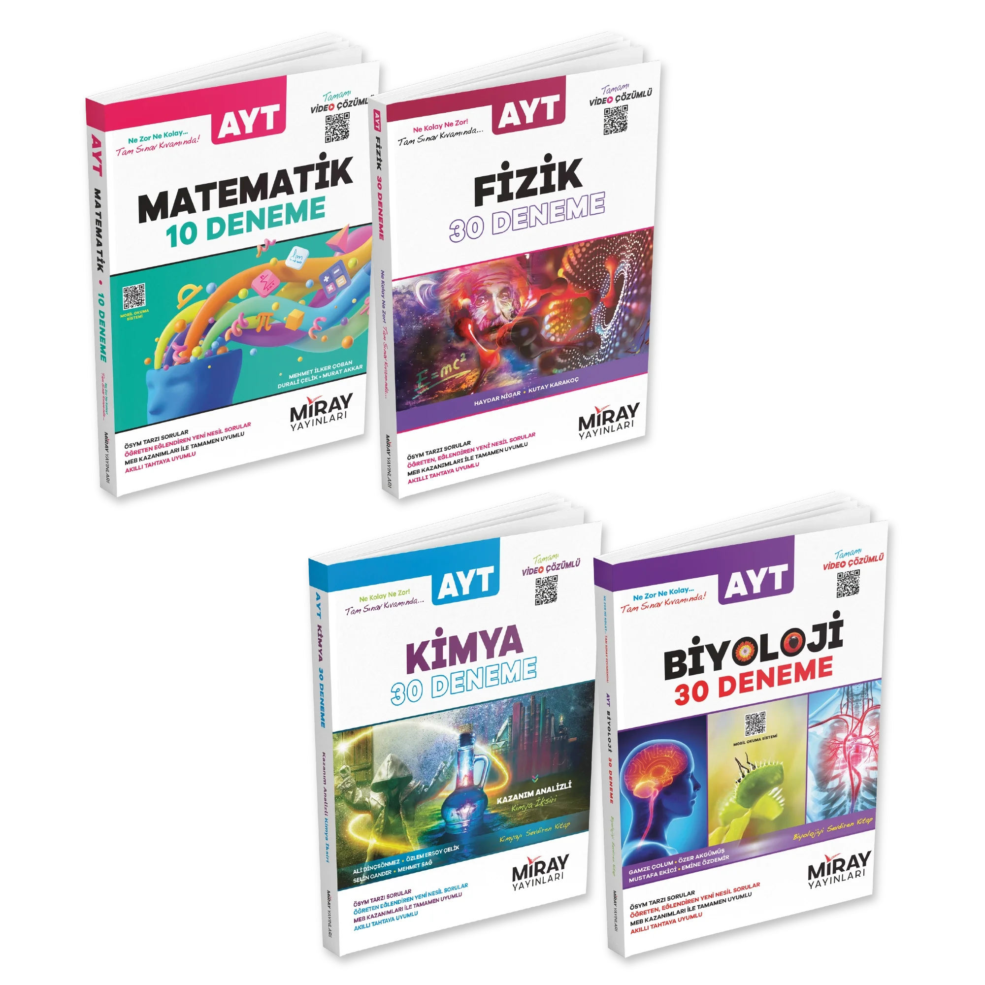 MİRAY AYT SAYISAL BRANŞ DENEME SETİ (4 KİTAP)