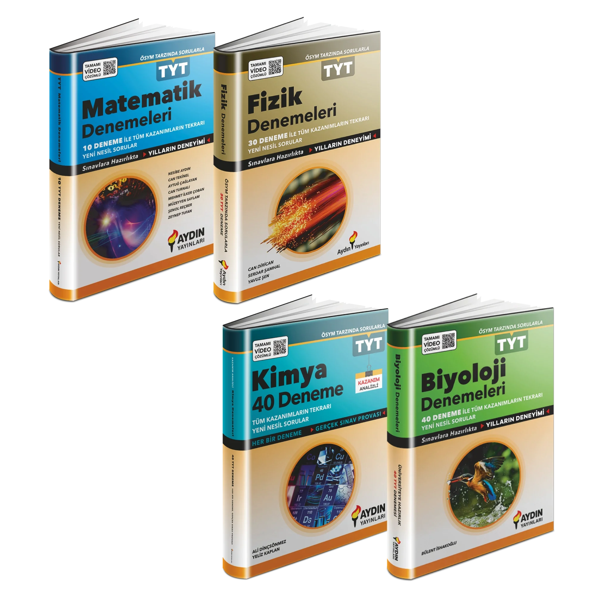 AYDIN TYT SAYISAL BRANŞ DENEME SETİ (4 KİTAP)