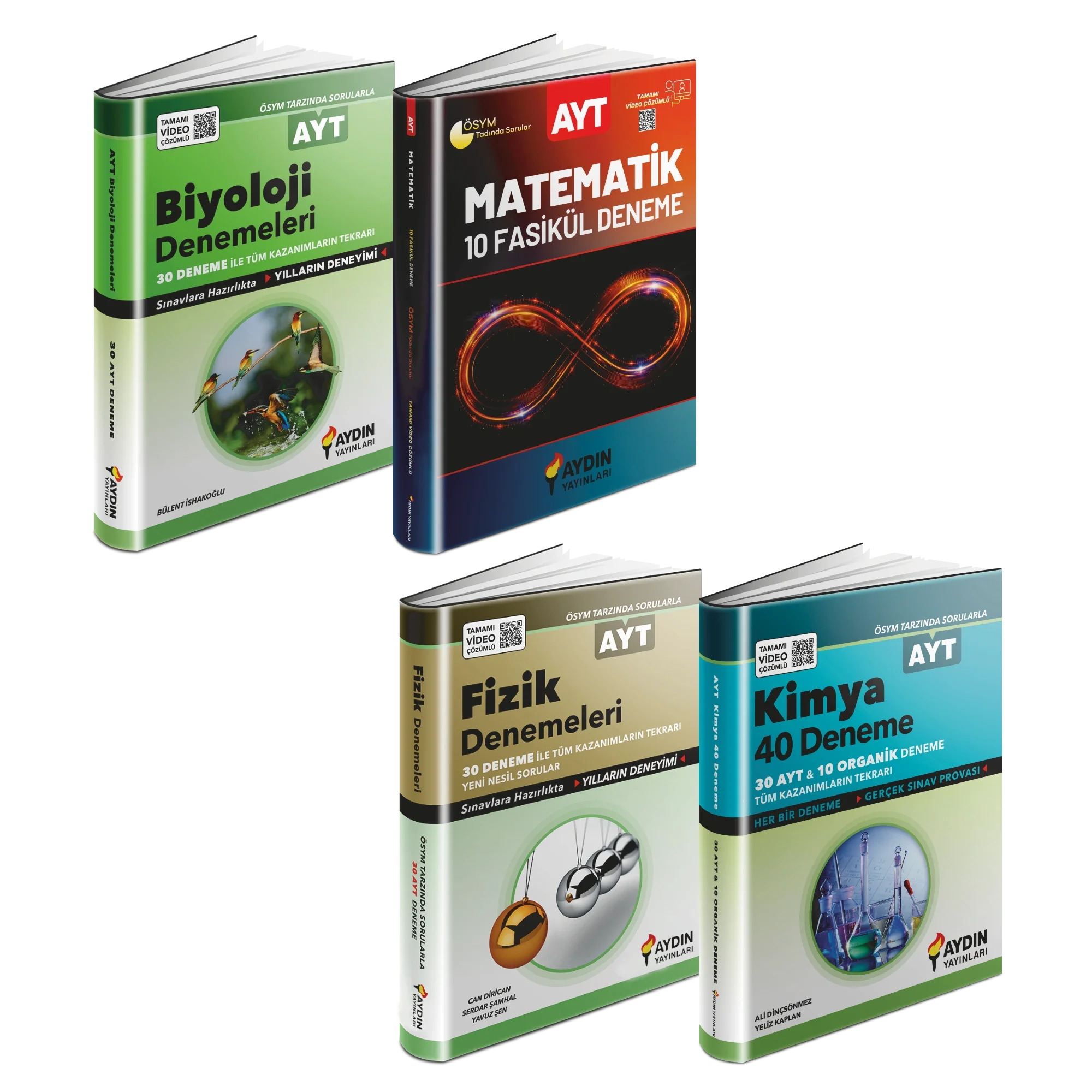 AYDIN AYT SAYISAL BRANŞ DENEME SETİ (4 KİTAP)