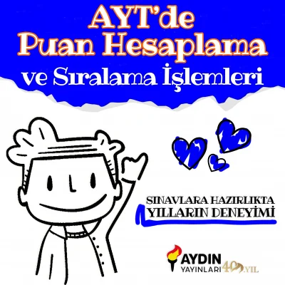 AYTde Puan Hesaplama ve Sıralama İşlemleri