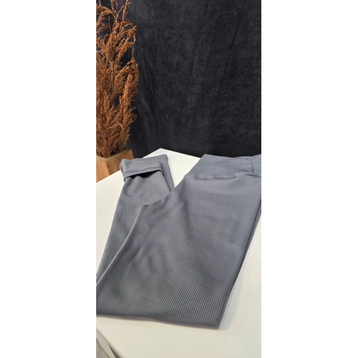 İÇİ ŞARDONLU YÜKSEK BEL TAYT