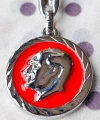 Atatürk Kabartmalı Kırmızı Metal Anahtarlık