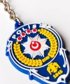 Koyu Mavi Plastik Anahtarlık