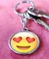 Sarı Gülen Surat Emojili Anahtarlık