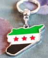 Filistin Bayraklı Metal Anahtarlık