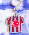 Bordo Mavi Takım Formalı Metal Anahtarlık