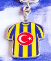 Sarı Lacivert Takım Formalı Metal Anahtarlık