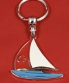 Yelkenli Tekne Metal Anahtarlık
