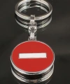 Girilmez Trafik İşareti Metal Anahtarlık