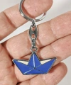 Kağıt Tekne Metal Anahtarlık
