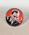 Atatürk portreli Metal Rozet