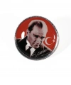 Atatürk portreli Metal Rozet