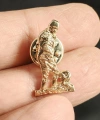 Kabartmalı Atatürk Silüetli  Metal Rozet