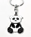Panda Siyah ve Beyaz Metal Anahtarlık