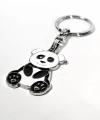 Panda Siyah ve Beyaz Metal Anahtarlık
