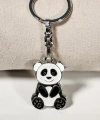 Panda Siyah ve Beyaz Metal Anahtarlık