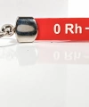 0 Rh(-) Negatif Kan Grubu Silikon Anahtarlık – Acil Durumlar İçin Hayati Bilgi