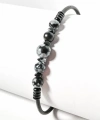 Obsidyen Taşlı Yaylı Bileklik – Koruma, Denge ve Güçlü Bir Stil