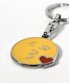Öpücük Gönderen Emoji Metal Anahtarlık – Kalpli Emoji Tasarımlı Anahtarlık
