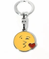Öpücük Gönderen Emoji Metal Anahtarlık – Kalpli Emoji Tasarımlı Anahtarlık
