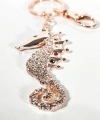 Taşlı Denizatı Anahtarlık Rose Gold – Işıltılı Şık Çanta & Anahtar Aksesuarı