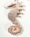 Taşlı Denizatı Anahtarlık Rose Gold – Işıltılı Şık Çanta & Anahtar Aksesuarı