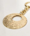 Vintage Desenli Halka Anahtarlık Gold Renk – Etnik ve Zarif Şık Çanta & Anahtar Aksesuarı