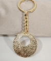 Vintage Desenli Halka Anahtarlık Gold Renk – Etnik ve Zarif Şık Çanta & Anahtar Aksesuarı