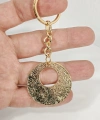 Vintage Desenli Halka Anahtarlık Gold Renk – Etnik ve Zarif Şık Çanta & Anahtar Aksesuarı