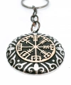 Vegvisir Viking Pusulası Temalı Metal Anahtarlık - İskandinav Mitolojisi Özel Tasarım