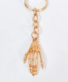 Gotik Tasarım İskelet El Figürlü Gold Metal Anahtarlık & Aksesuar