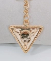 Vintage Tasarım Geometrik Üçgen Gold Metal Anahtarlık & Çanta Aksesuarı