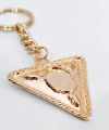 Vintage Tasarım Geometrik Üçgen Gold Metal Anahtarlık & Çanta Aksesuarı