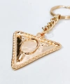 Vintage Tasarım Geometrik Üçgen Gold Metal Anahtarlık & Çanta Aksesuarı