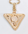 Vintage Tasarım Geometrik Üçgen Gold Metal Anahtarlık & Çanta Aksesuarı