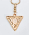 Vintage Tasarım Geometrik Üçgen Gold Metal Anahtarlık & Çanta Aksesuarı