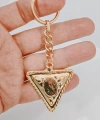 Vintage Tasarım Geometrik Üçgen Gold Metal Anahtarlık & Çanta Aksesuarı