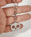Kuru Kafa Figürlü Gümüş Renk Metal Anahtarlık - Minimalist ve Marjinal Hediyelik Aksesuar