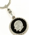 Atatürk Portreli Siyah Metal Anahtarlık